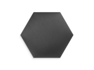 Panel ścienny tapicerowany Grafitowy Welur 30x26 heksagon
