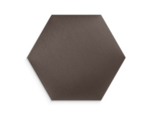 Brązowy panel tapicerowany 40x35 Welur heksagon