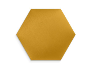 Panel ścienny Żółty Welur 40x35 heksagon