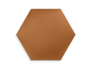Miodowy panel tapicerowany 40x35 Welur heksagon