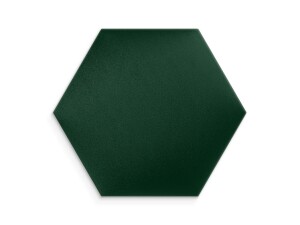 Panel ścienny tapicerowany Butelkowa Zieleń 40x35 Welur heksagon