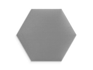 Panel ścienny tapicerowany Jasny Szary 40x35 Welur heksagon