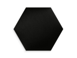 Panel ścienny tapicerowany Czarny Welur 40x35 heksagon