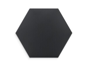 Grafitowy panel ścienny tapicerowany 40x35 Ekoskóra heksagon