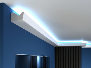 Listwa oświetleniowa LED LO4 Decor System / 6,8 x 10 x 200 cm / prosty i nowoczesny wzór / ułatwiony montaż LED / mocowanie na klej / wilgocioodporna