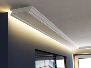 Listwa oświetleniowa LO14 Decor System / 4,4 x 18,8 x 200 cm / powierzchnia odporna na wilgoć / do montażu na suficie / łatwy montaż oświetlenia led