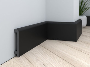 Przypodłogowa listwa Czarna DSP13 Decor System 200 cm