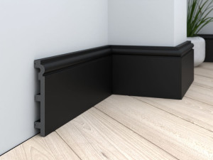 Listwa przypodłogowa DSP14 Czarna Decor System 200 cm