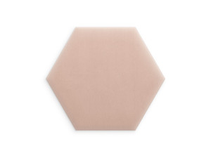 Panel ścienny tapicerowany Pudrowy Róż 30x26 Magic Velvet heksagon