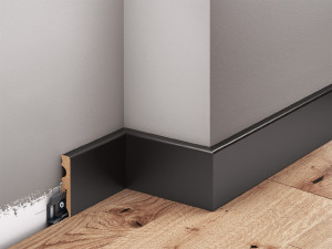 Listwa lakierowana półmat Czarna - LMDF-02MC Creativa