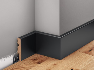 Listwa MDF lakierowana półmat Czarna - LMDF-04MC Creativa