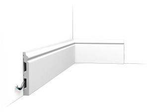 Listwa przypodłogowa malowana na biało SX118-RAL9003 Orac Decor