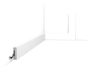 Listwa przypodłogowa malowana na biało SX162-RAL9003 Orac Decor