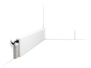 Listwa przypodłogowa SX171-RAL9003 malowana na biało Orac Decor