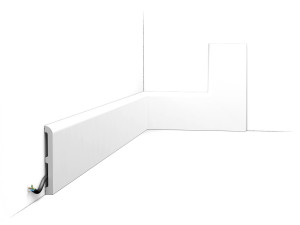 Listwa przypodłogowa malowana na biało SX184-RAL9003 Orac Decor