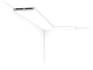 Listwa przysufitowa SX184-RAL9003 malowana na biało Orac Decor