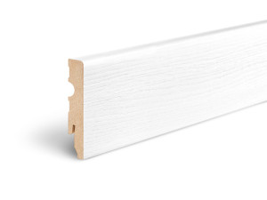 Listwa podłogowa MDF Powder Snow Cezar