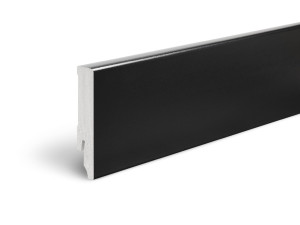 Przypodłogowa listwa Elegance Decor Czarny RAL 9005 Cezar