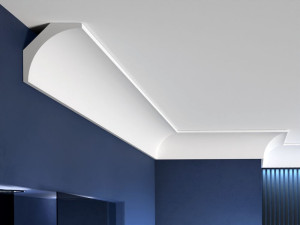Faseta sufitowa LP6 - listwa maskująca sufit 10 cm Decor System / prosty i minimalistyczny wzór / 10 x 10 x 200 cm / łatwy sposób montażu