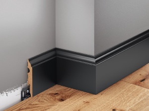 Listwa przypodłogowa MDF lakierowana Czarna - LMDF-05MC Creativa