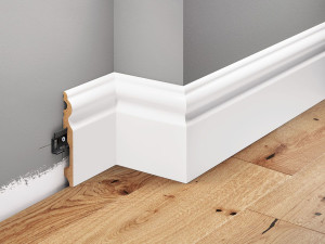 Listwa przypodłogowa MDF lakierowana Biała - LMDF-08M Creativa