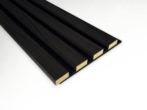 Lamel ścienny na filcu czarnym z MDF Orzech Prestige Decor