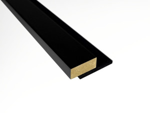 Zakończenie do lameli na filcu czarnym z MDF Czarny Prestige Decor