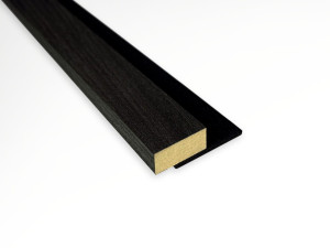 Zakończenie do lameli na filcu czarnym z MDF Orzech Prestige Decor