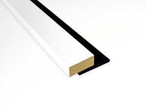 Zakończenie do lameli na filcu z MDF Biały lakierowany RAL 9003 Prestige Decor