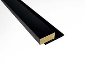 Zakończenie do lameli na filcu z MDF Czarny lakierowany RAL 9005 Prestige Decor