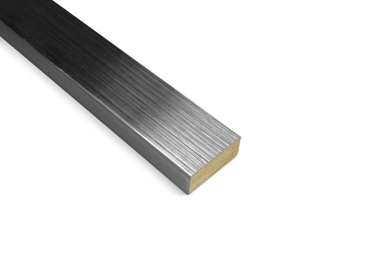 Lamel ścienny pojedynczy MDF 28x12 mm Srebrny Prestige Decor