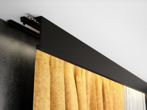 Listwa do maskowania karnisza 200 cm Czarna LK-03 Creativa