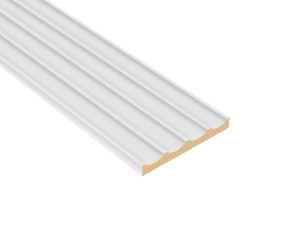 Panel ryflowany MDF LAGUNA - Biały Mat - LAMEO