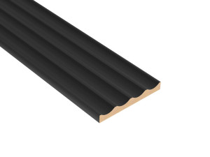 Panel ryflowany MDF LAGUNA - Czarny - LAMEO