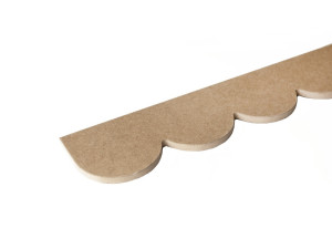 Listwa dekoracyjna falowana do malowania DIY 10x100 mm LAMEO