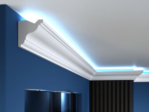 Listwa oświetleniowa LO19 Gzyms LED / 10 x 10 x 200 cm / Decor System / do każdego wnętrza / montaż na klej / odporność na wilgoć