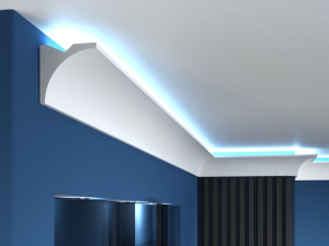 Listwa oświetleniowa sufitowa LED LO21 / 10 x 10 x 200 cm / Decor System / do każdego wnętrza / montaż na klej / odporność na wilgoć