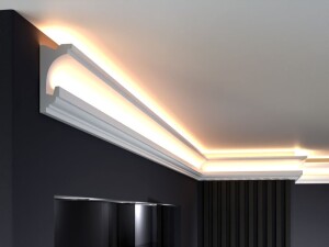 Listwa LED oświetleniowa LO-24A / 13 x 6,5 x 200 cm / Decor System / do każdego wnętrza / montaż na klej / odporność na wilgoć
