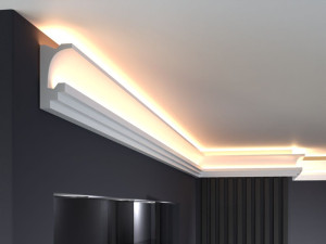 Listwa oświetleniowa LO22A sufitowa LED / 12 x 6,5 x 200 cm / Decor System / do każdego wnętrza / montaż na klej / odporność na wilgoć