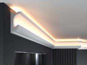 Listwa oświetleniowa LED LO23 / 16 x 8,5 x 200 cm / Decor System / do każdego wnętrza / montaż na klej / odporność na wilgoć