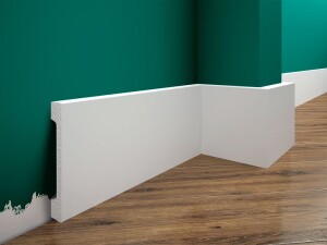 Listwa podłogowa poliuretanowa LPC-29M  malowana na biało Creativa
