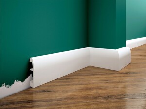Listwa przypodłogowa malowana na biało LPC-06M