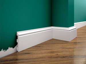 Listwa przypodłogowa malowana na biało LPC-07M