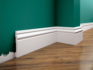 Listwa przypodłogowa malowana na biało LPC-08M