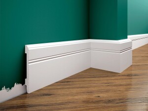 Listwa przypodłogowa malowana na biało LPC-18M