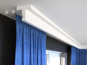 Listwa przysufitowa maskująca karnisz LKO9A - listwa LED karniszowa 10 cm / odporna na wilgoć / do karniszy sufitowych i ściennych / 10 x 10,5 x 200 c