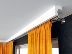 Listwa do zabudowy karnisza 8 cm LKO3B | Listwa Maskująca Karnisz 8 cm | Listwa do maskowania karnisza 8 cm Decor System