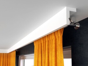 Listwa maskująca karnisz 12 cm LKO3C/ Decor System/ 12 x 8 x 200 cm/ maskownica karniszy sufitowych i ściennych/ montaż na klej