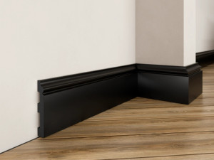 Czarna listwa przypodłogowa LPC-07 Creativa