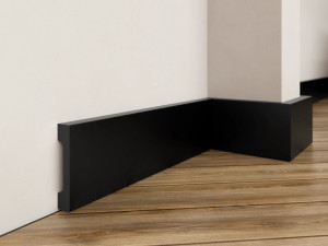 Czarna listwa przypodłogowa LPC-28 Creativa